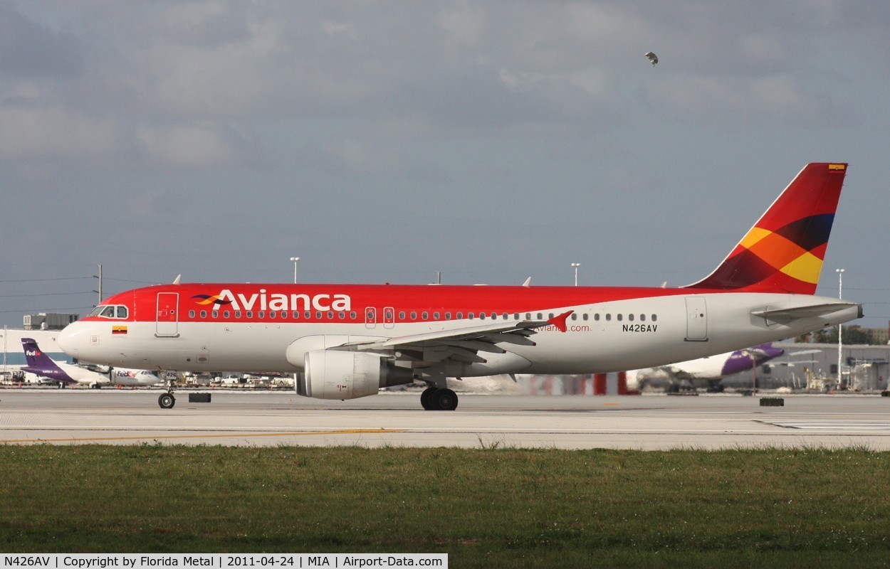 N426AV, 2009 Airbus A320-214 C/N 4026, Avianca A320