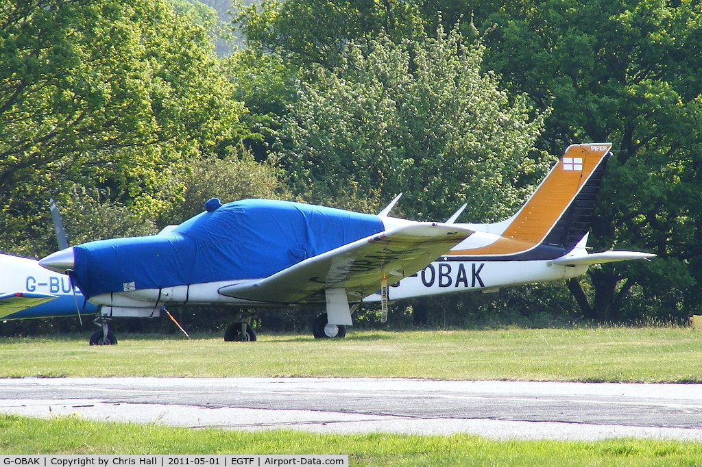 G-OBAK, 1977 Piper PA-28R-201T Cherokee Arrow III C/N 28R-7703054, OBAK Aviation Group
