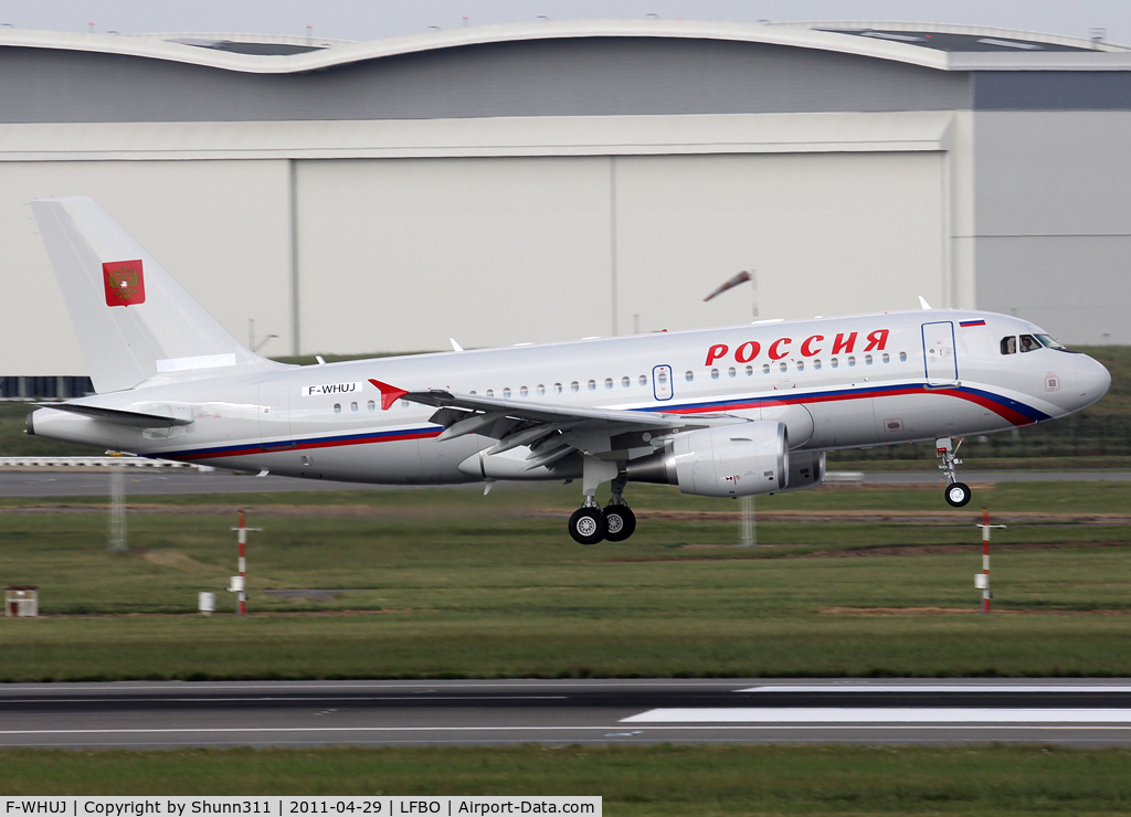 F-WHUJ, 2011 Airbus ACJ319 (A319-115/CJ) C/N 4679, C/n 4679 - For Russia Government as RA-32002