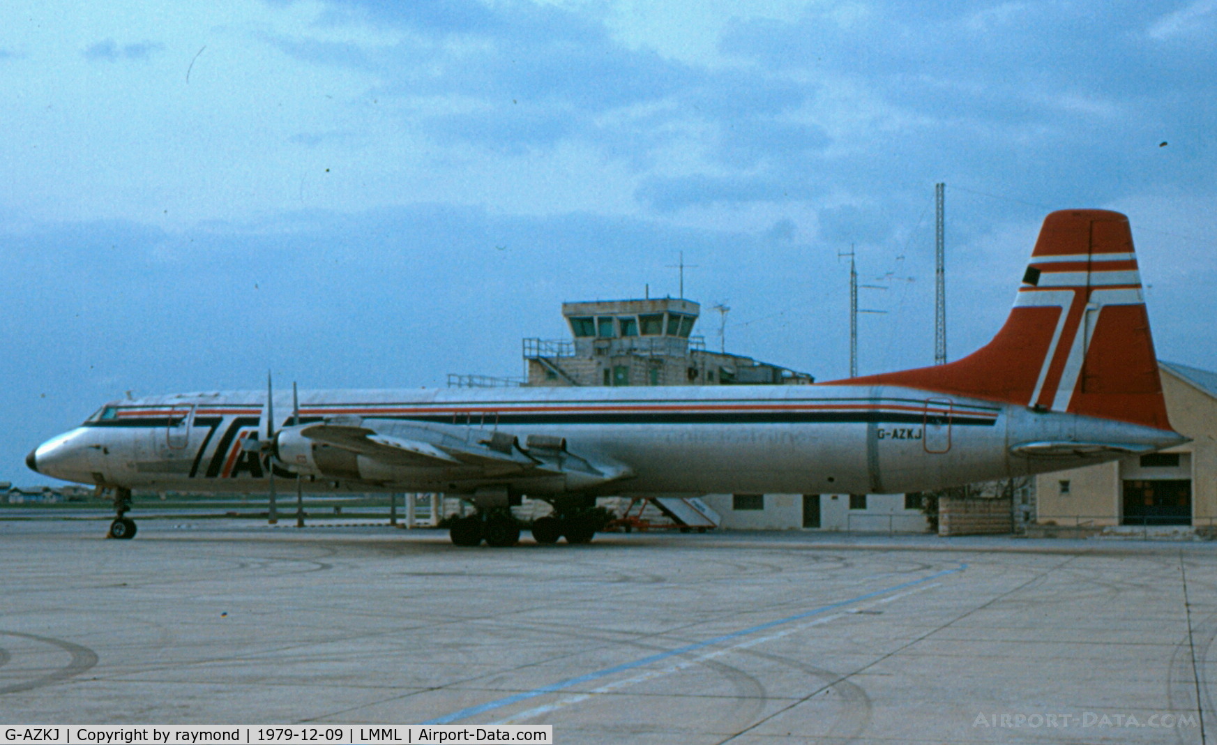 G-AZKJ, 1962 Canadair CL-44D4 C/N 37, CL44 G-AZKJ Transmeridian Air Cargo