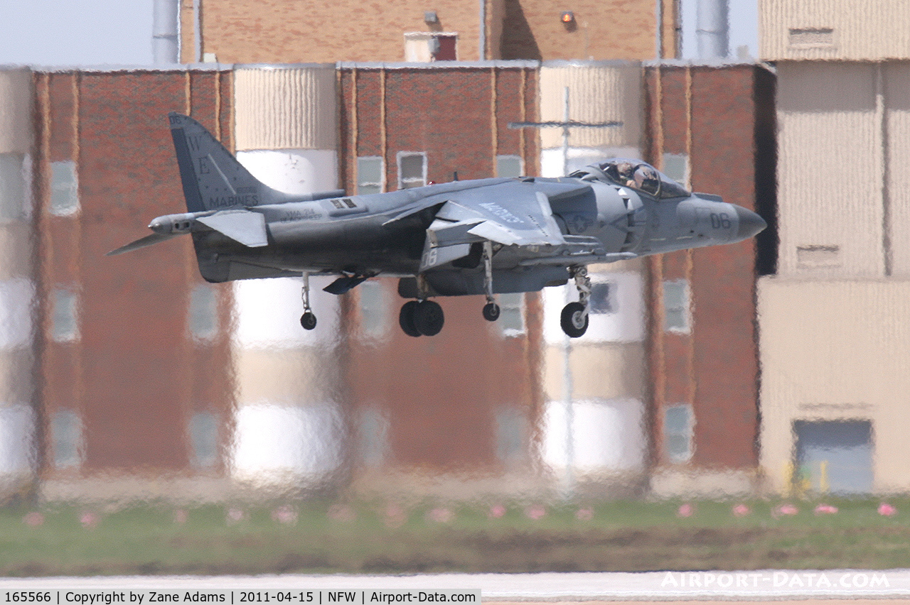 165566, Boeing AV-8B+(R)-27-MC Harrier II Plus C/N B303, At the 2011 Air Power Expo Airshow - NAS Fort Worth.