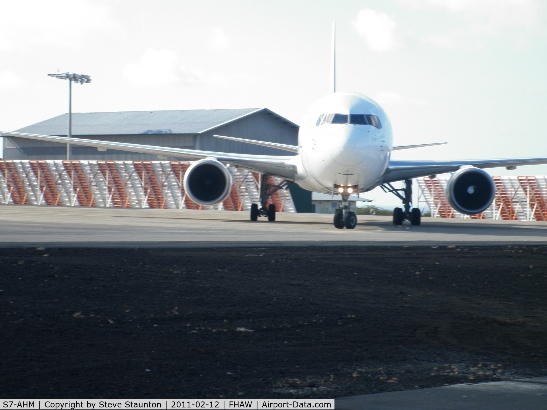 S7-AHM, 1996 Boeing 767-37D/ER C/N 26328, Seen at Ascension Island, February 2011
