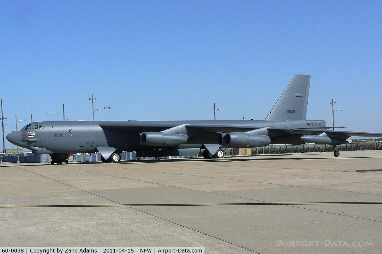 60-0038, 1960 Boeing B-52H Stratofortress C/N 464403, At the 2011 Air Power Expo Airshow - NAS Fort Worth.