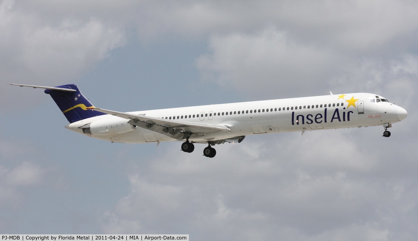 PJ-MDB, 1983 McDonnell Douglas MD-82 (DC-9-82) C/N 48021, Insel Air MD-82