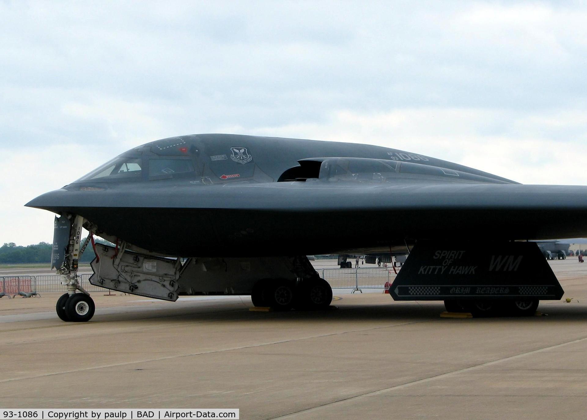 93-1086, 1993 Northrop Grumman B-2A Spirit C/N 1019/AV-19, Barksdale Air Force Base 2011