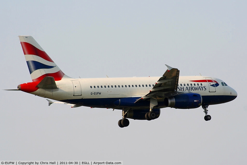 G-EUPW, 2001 Airbus A319-131 C/N 1440, British Airways