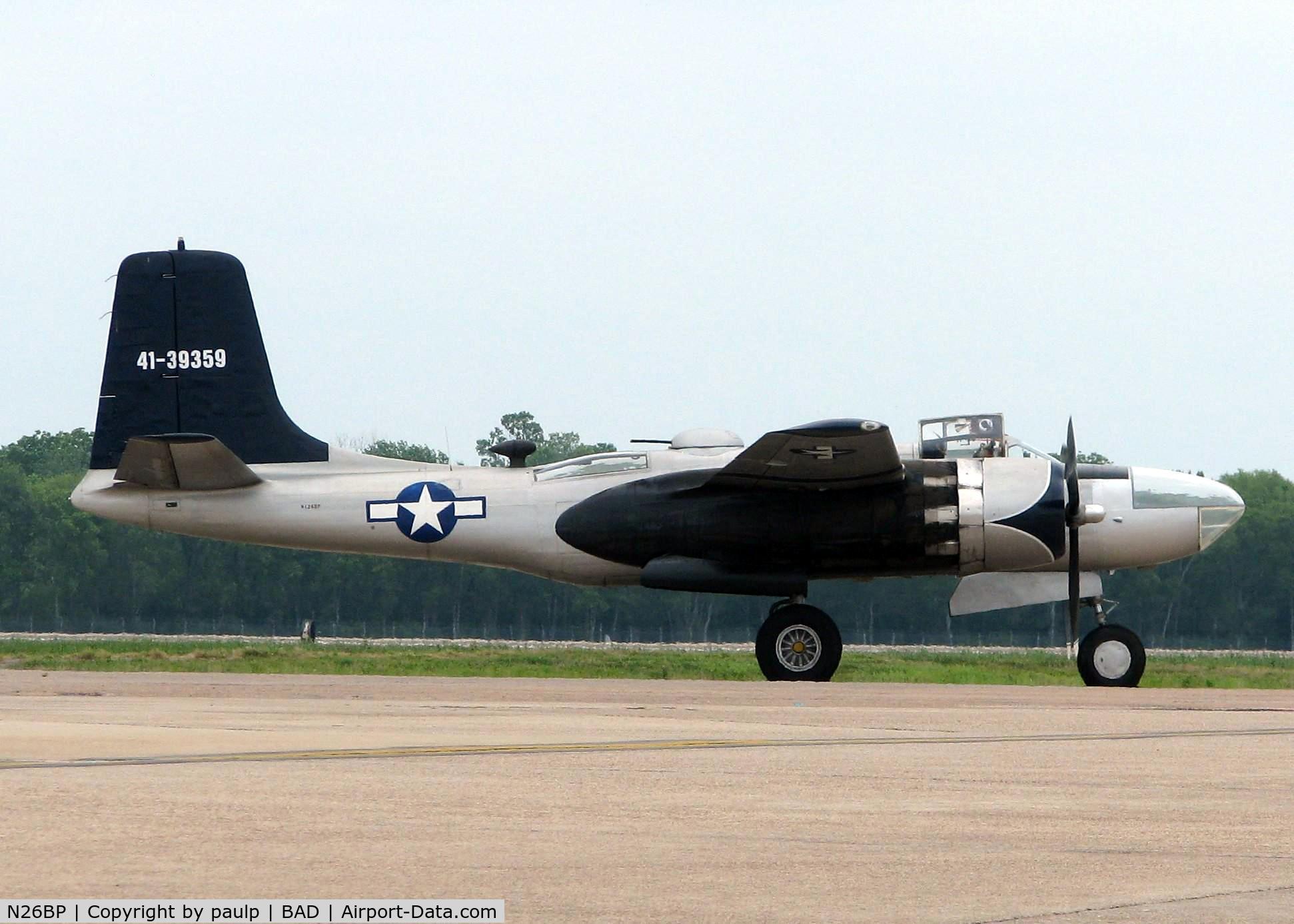 N26BP, 1944 Douglas A-26B Invader Invader C/N 7072, Barksdale Air Force Base 2011