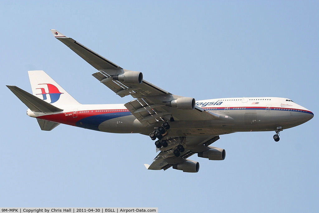 9M-MPK, 1998 Boeing 747-4H6 C/N 28427, Malaysia Airlines