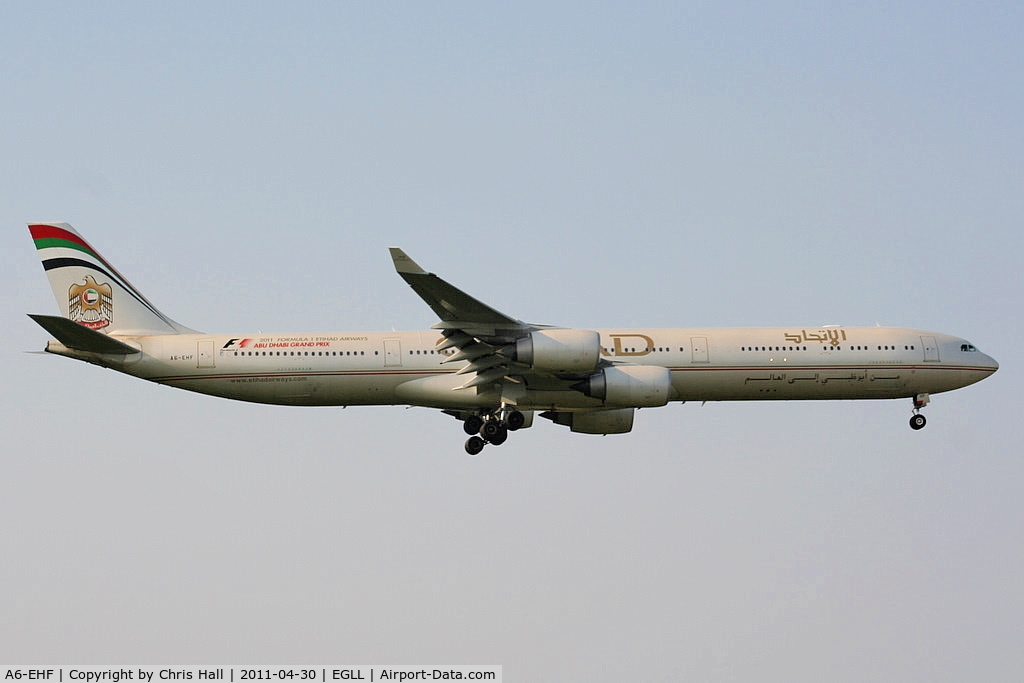 A6-EHF, 2007 Airbus A340-642X C/N 837, Etihad Airways
