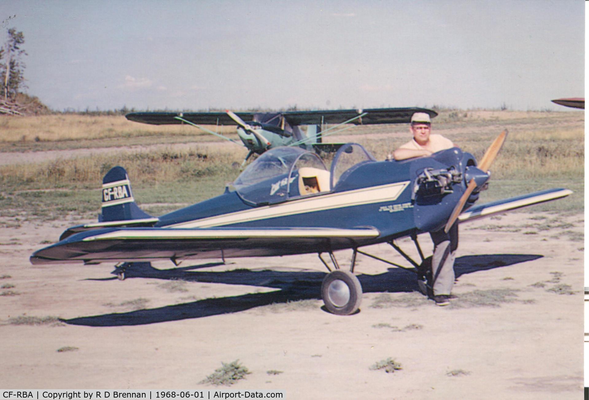 CF-RBA, 1958 R B Brennan Turbulant C/N 1, Turbulent at big lake aerodrome (no longer in existence