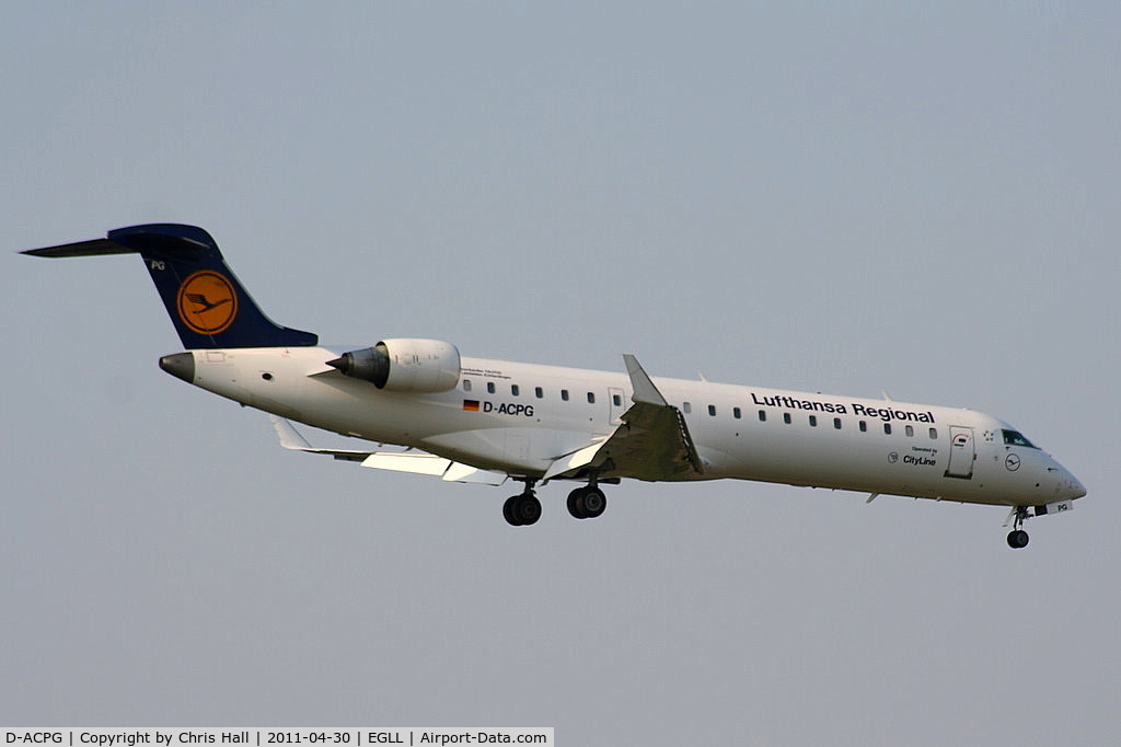D-ACPG, 2002 Canadair CRJ-701ER (CL-600-2C10) Regional Jet C/N 10034, Lufthansa CityLine