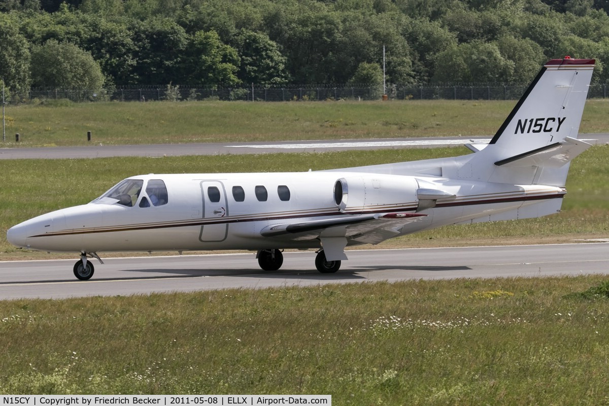 N15CY, 1980 Cessna 501 Citation I/SP C/N 501-0152, taxying to the active