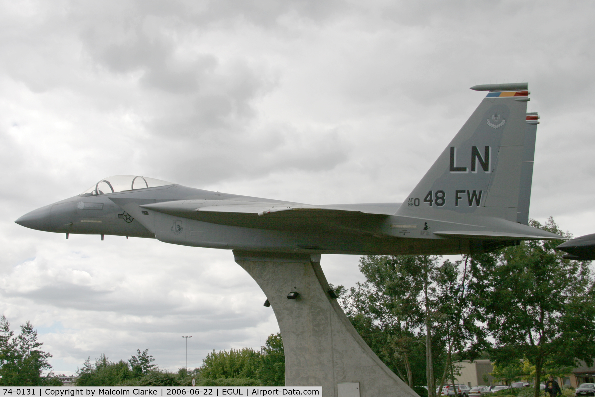 74-0131, 1974 McDonnell Douglas F-15A Eagle C/N 0107/A092, McDonnell Douglas F-15C Eagle at RAF Lakenheath in 2006.