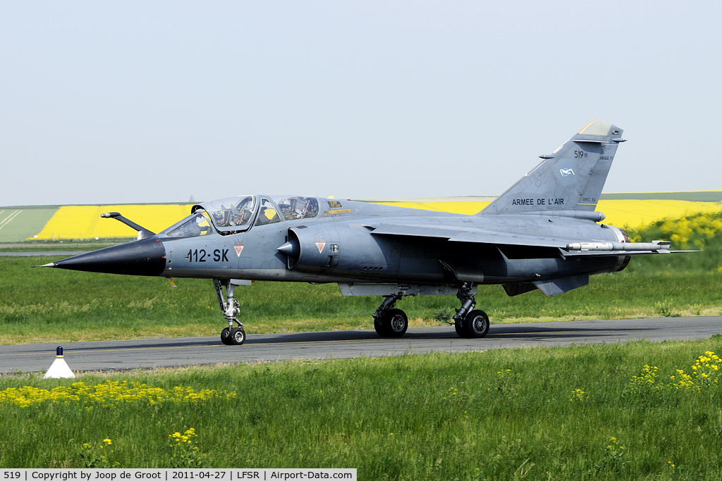 519, Dassault Mirage F.1B C/N 519, nice spring colours on the hills