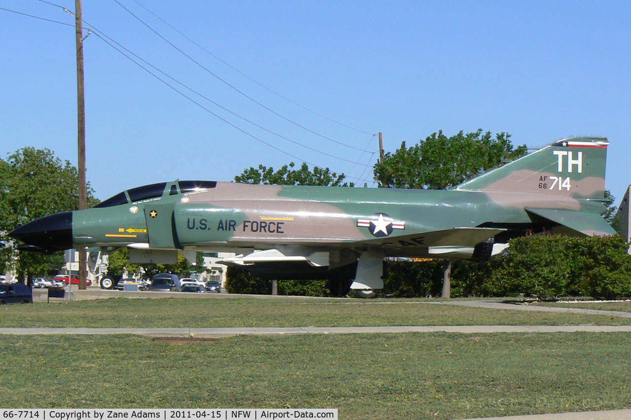 66-7714, 1966 McDonnell F-4D Phantom II C/N 2326, On static display at NAS Fort Worth