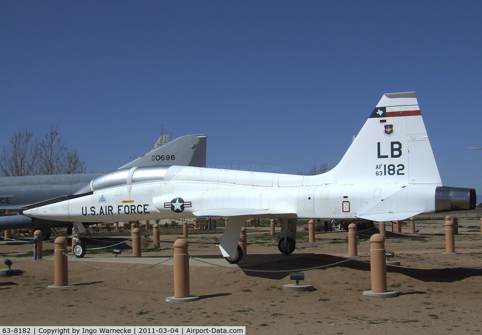 63-8182, 1963 Northrop T-38A-50-NO Talon C/N N.5529, Northrop T-38A Talon at the Joe Davies Heritage Airpark, Palmdale CA