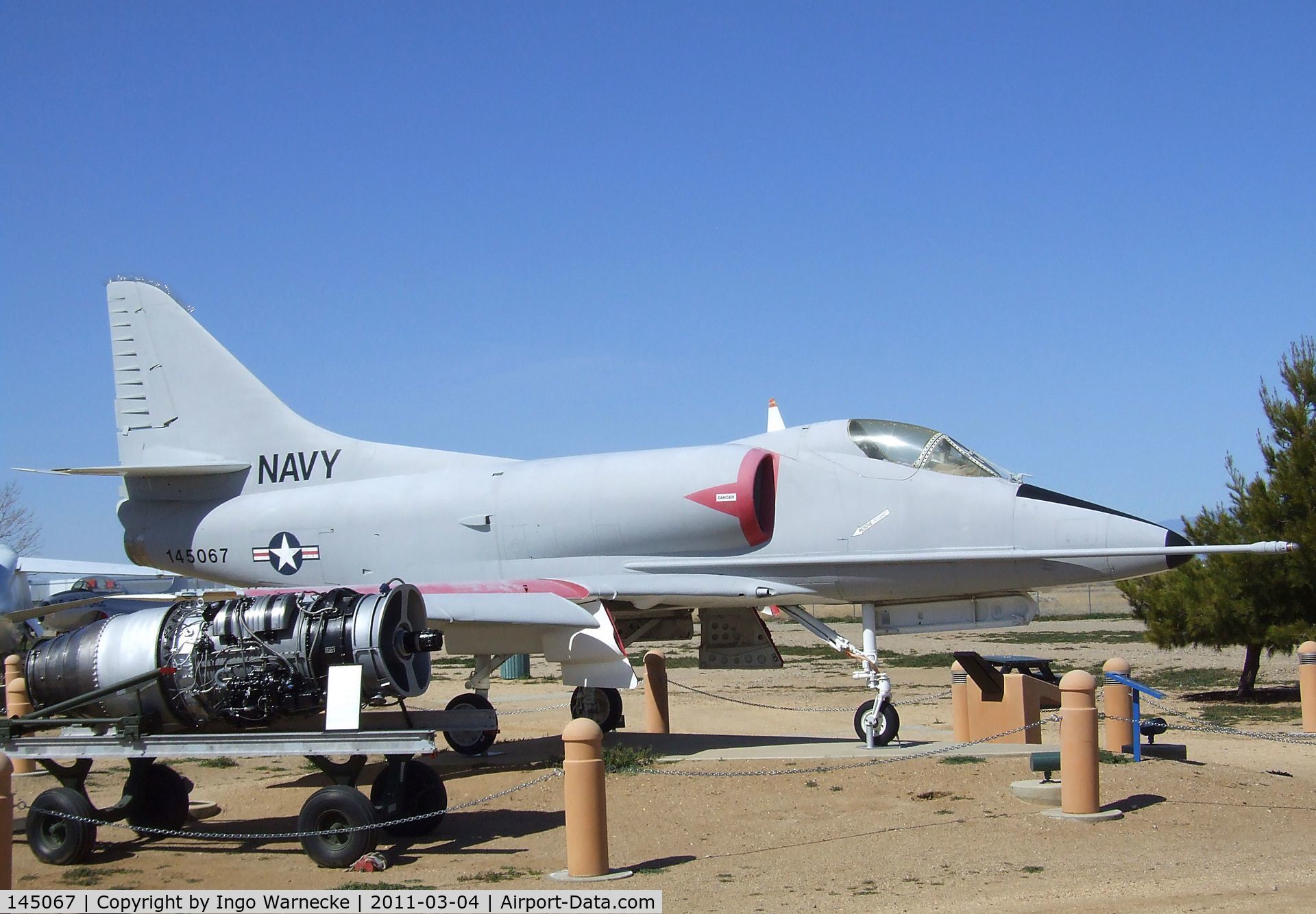 145067, Douglas A-4C Skyhawk C/N 12313, Douglas A-4C (A4D-2N) Skyhawk at the Joe Davies Heritage Airpark, Palmdale CA