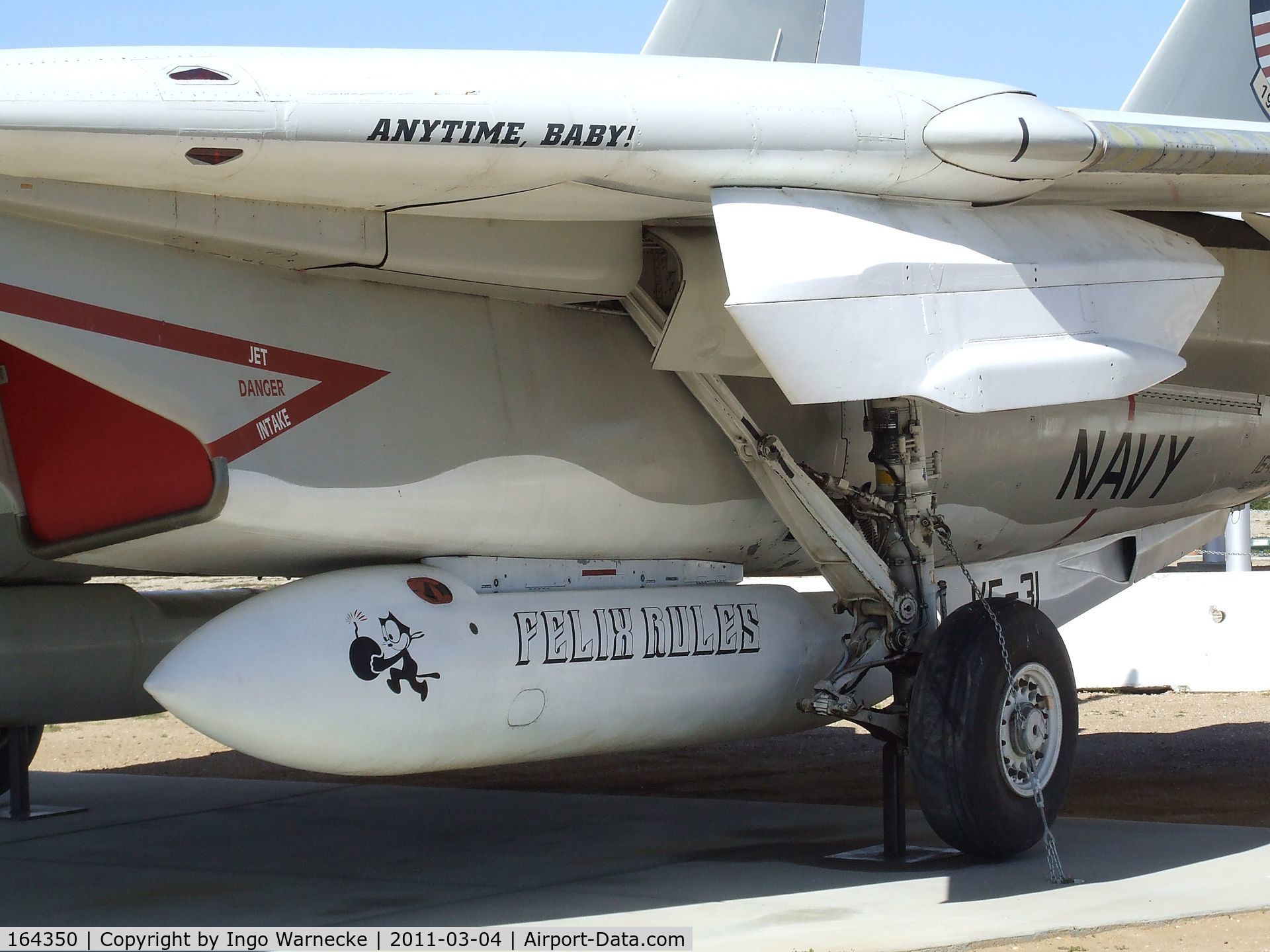 164350, Grumman F-14D Tomcat C/N 625, Grumman F-14D Tomcat at the Joe Davies Heritage Airpark, Palmdale CA