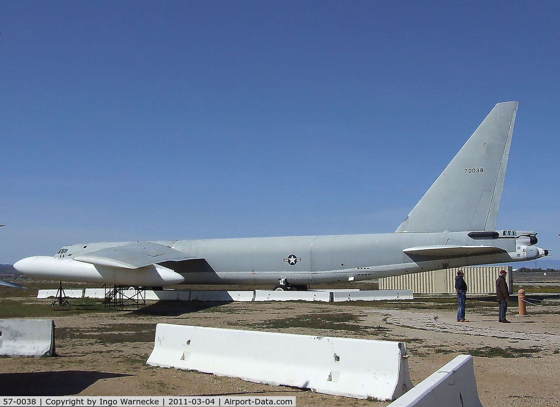 57-0038, 1958 Boeing B-52F-105-BO Stratofortress C/N 17432, Boeing JB-52F Stratofortress at the Joe Davies Heritage Airpark, Palmdale CA