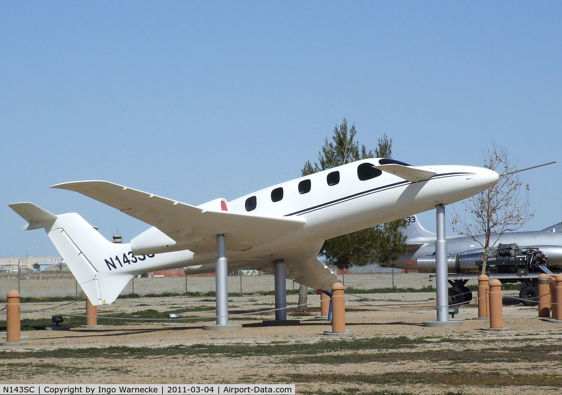 N143SC, Scaled Composites 143 C/N 001, Scaled Composites (Burt Rutan design for Beechcraft) Model 143 Triumph at the Joe Davies Heritage Airpark, Palmdale CA