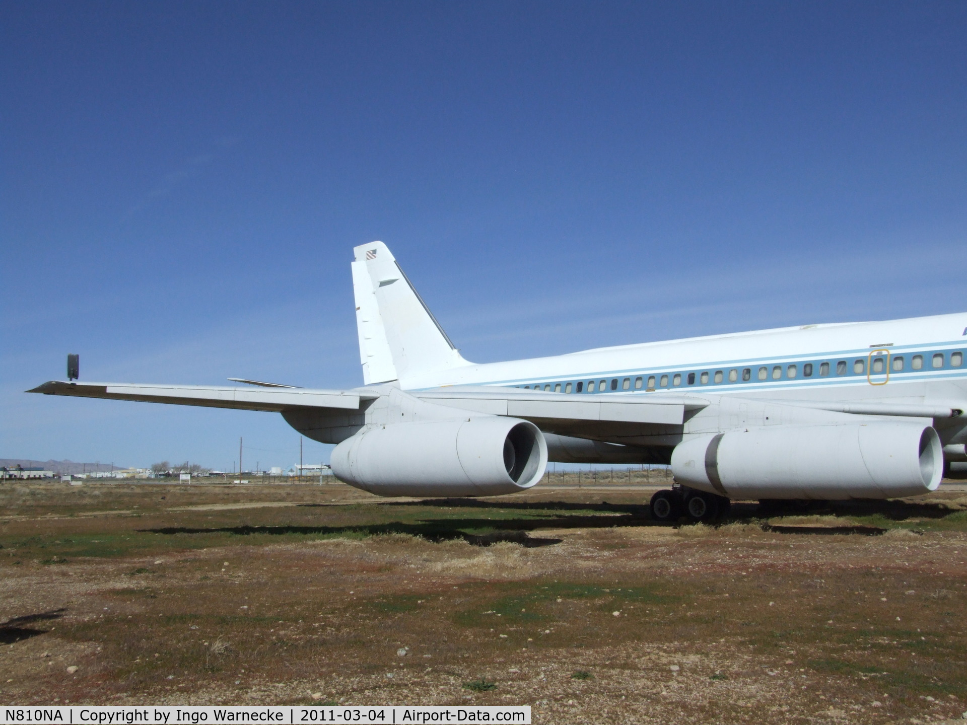 N810NA, 1962 Convair CV-990-30A-5 Coronado C/N 30-10-29, Convair Model 30 (CV 990 Coronado) outside Mojave airport (now sadly degraded to an aircraft shaped billboard), Mojave CA