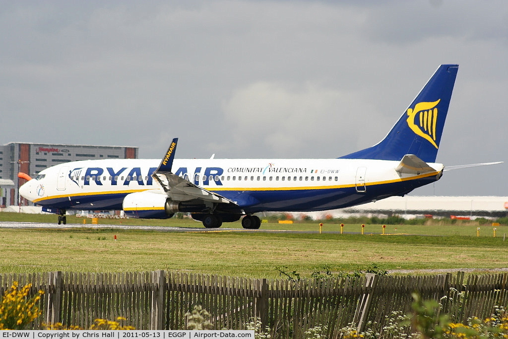 EI-DWW, 2008 Boeing 737-8AS C/N 33629, Ryanair