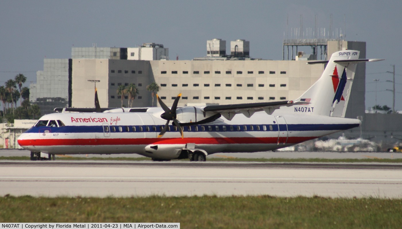 N407AT, 1994 ATR 72-212 C/N 407, Eagle ATR72