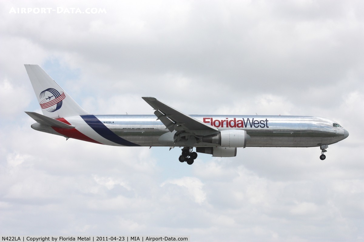 N422LA, 2007 Boeing 767-346F C/N 35818, Florida West 767-300