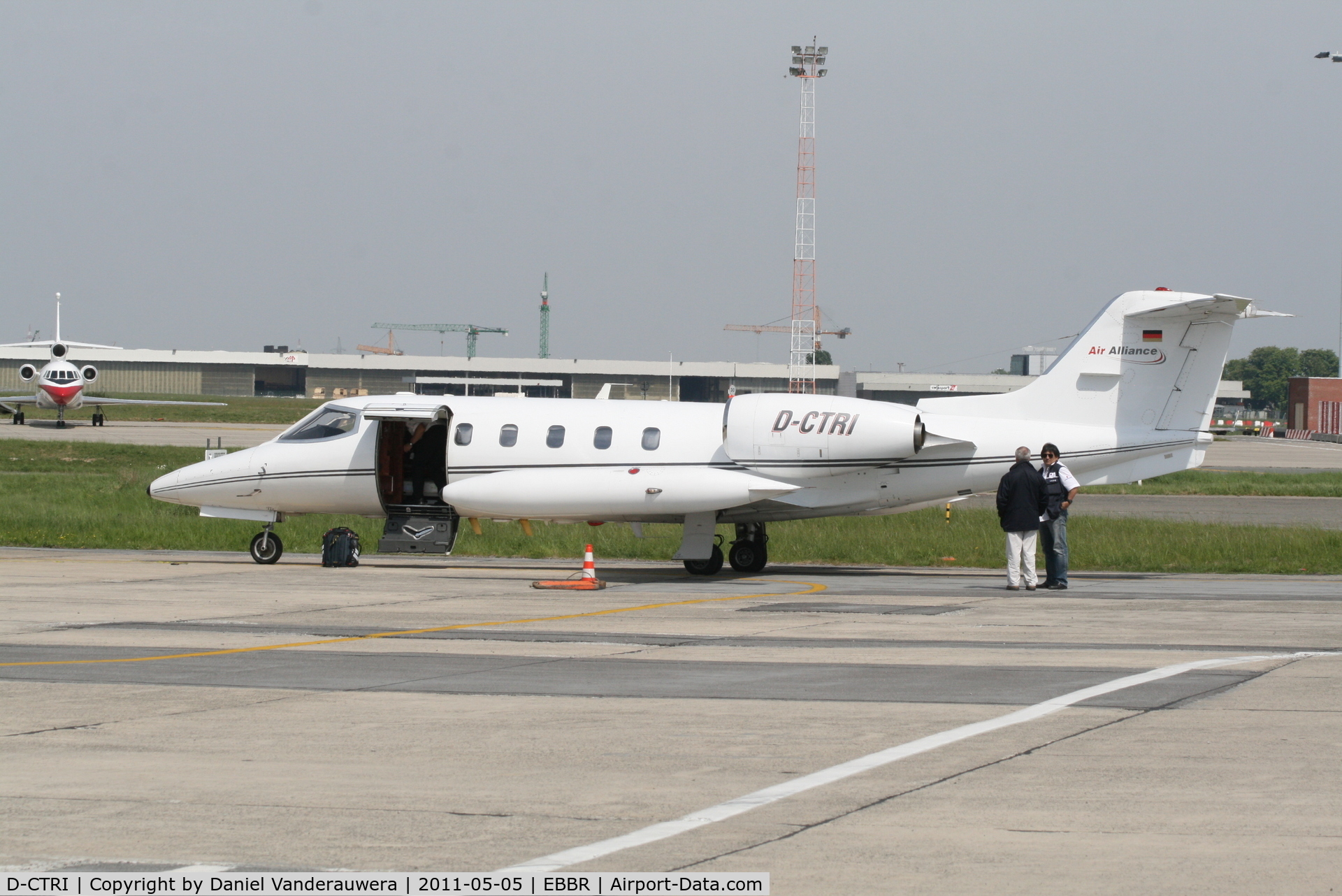 D-CTRI, 1980 Learjet 35A C/N 35A-346, Parked on G.A. apron
