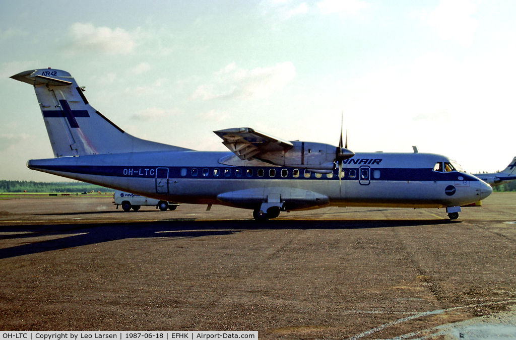 OH-LTC, 1986 ATR 42-300 C/N 033, Helsinki 18.6.87