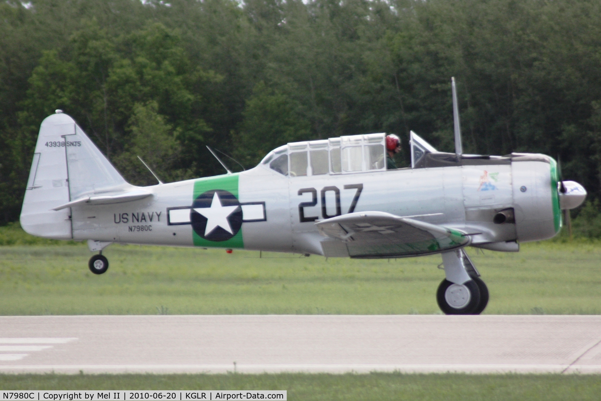 N7980C, 1943 North American SNJ-5 Texan Texan C/N 43938, 2010 Wings Over Gaylord Air Show