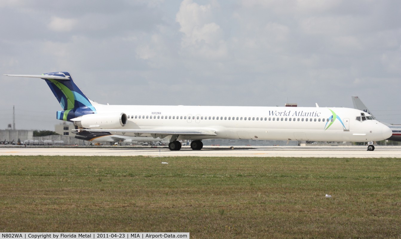 N802WA, 1990 McDonnell Douglas MD-83 (DC-9-83) C/N 53052, World Atlantic MD-83