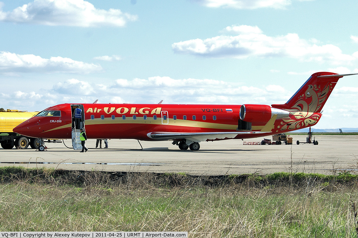 VQ-BFI, 2002 Bombardier CRJ-200ER (CL-600-2B19) C/N 7671, Daily regular flight to Stavropol from Moscow (Domodedovo)