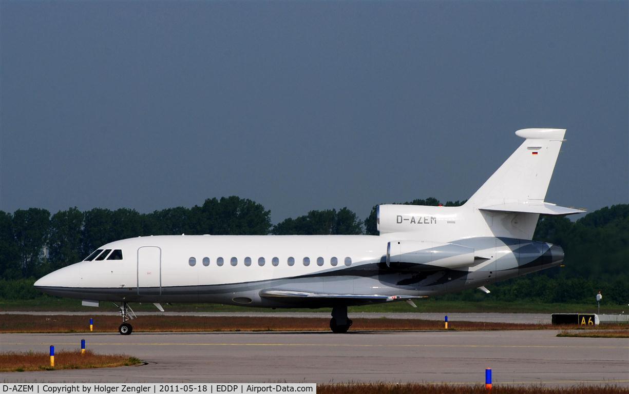 D-AZEM, 2004 Dassault Falcon 900EX C/N 133, Delta Echo Mike after several low approches on the way to fuel station.