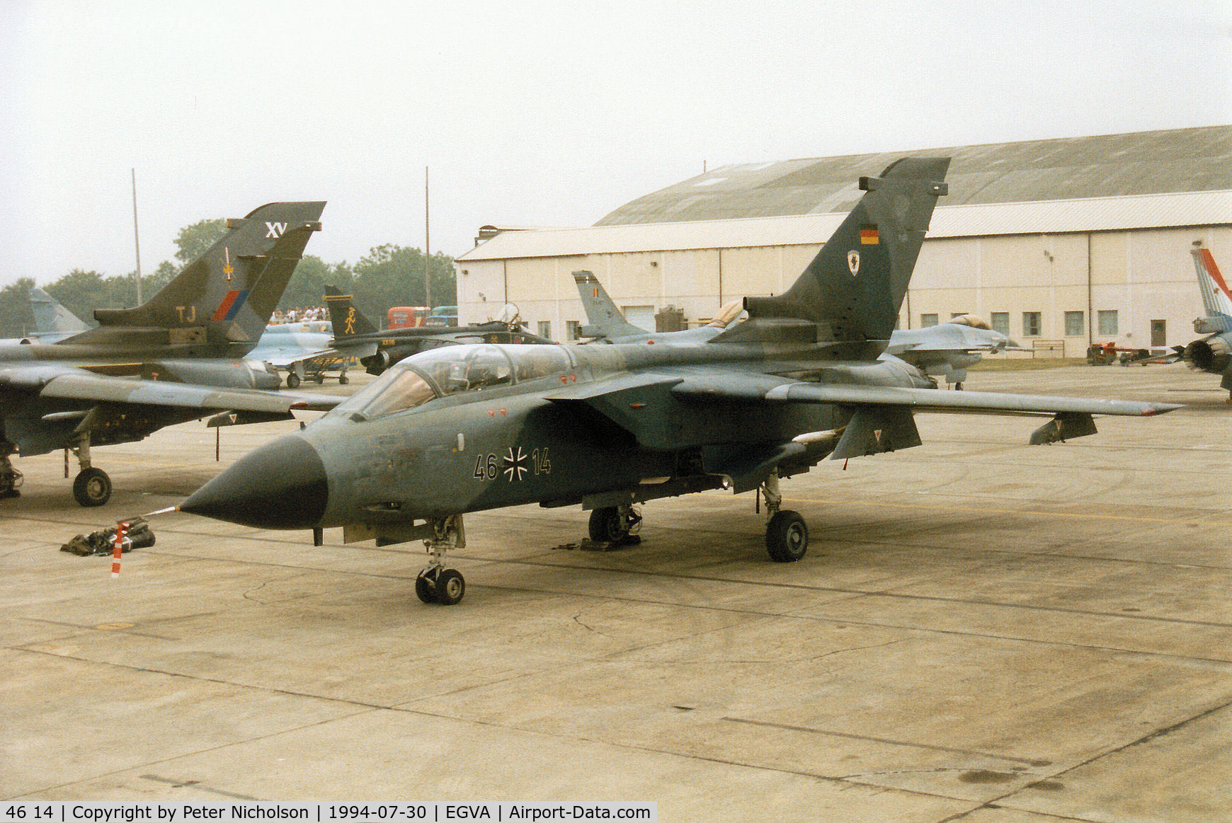 46 14, Panavia Tornado IDS C/N 776/GS247/4314, Tornado IDS, callsign German Navy 4675, of MFG-2 on the flight-line at the 1994 Intnl Air Tattoo at RAF Fairford.