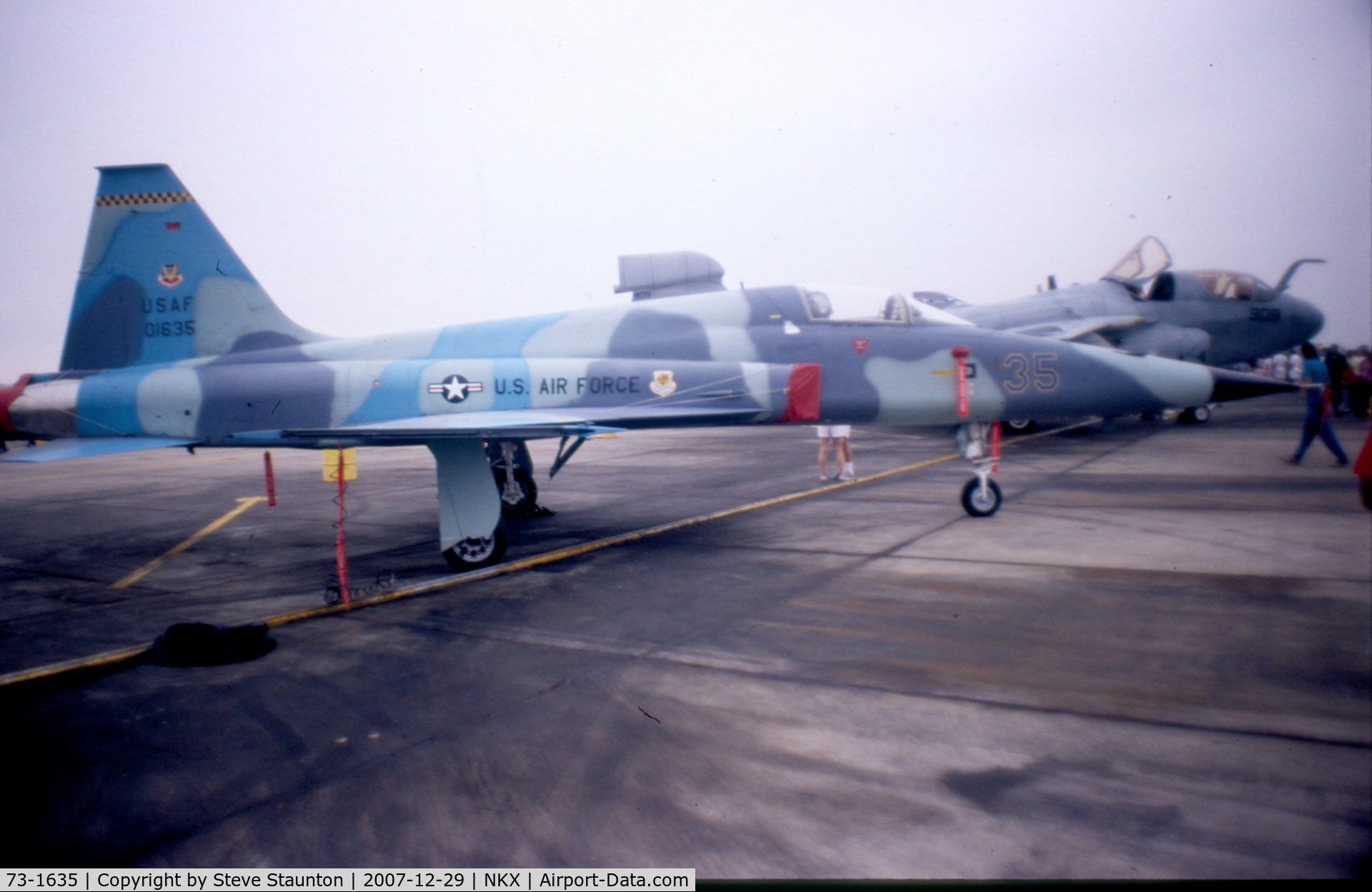73-1635, 1973 Northrop F-5E Tiger II C/N R.1088, Taken at NAS Miramar Airshow in 1988 (scan of a slide) 