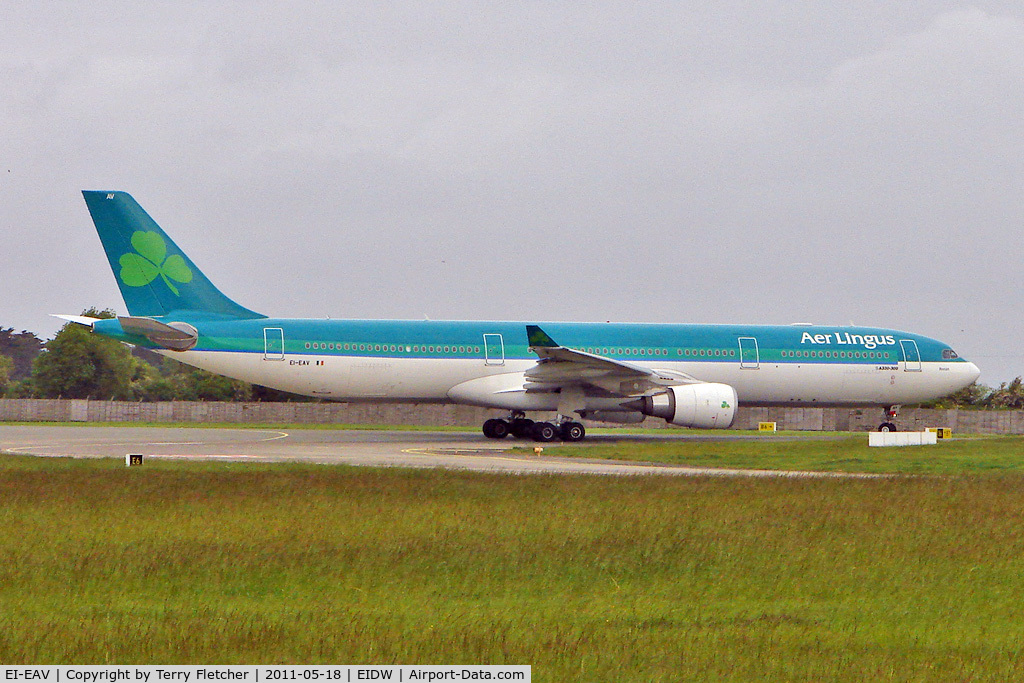 EI-EAV, 2009 Airbus A330-302 C/N 985, Aer Lingus A330 arriving at Dublin