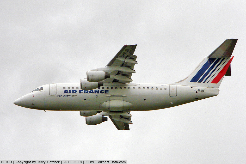 EI-RJO, 1999 British Aerospace Avro 146-RJ85A C/N E2352, Air France / Cityjet RJ85 at Dublin