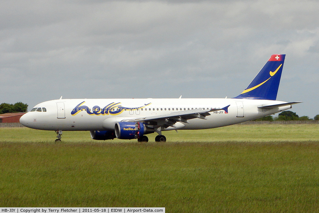 HB-JIY, 2000 Airbus A320-214 C/N 1171, Football Charter in connection with the 2011 EUFA Cup Final held in Dublin between Portuguese teams , Porto and Braga