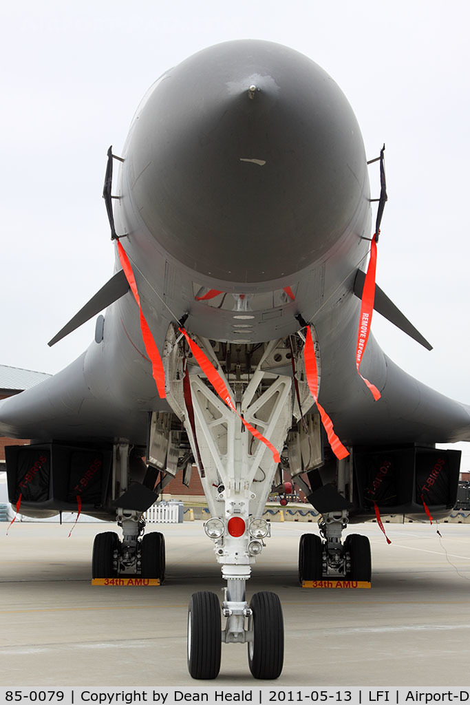 85-0079, 1985 Rockwell B-1B Lancer C/N 39, USAF B-1B Lancer 85-0079 from Ellsworth AFB - Rapid City, SD, on display at the Airpower Over Hampton Roads airshow at Langley AFB, VA.