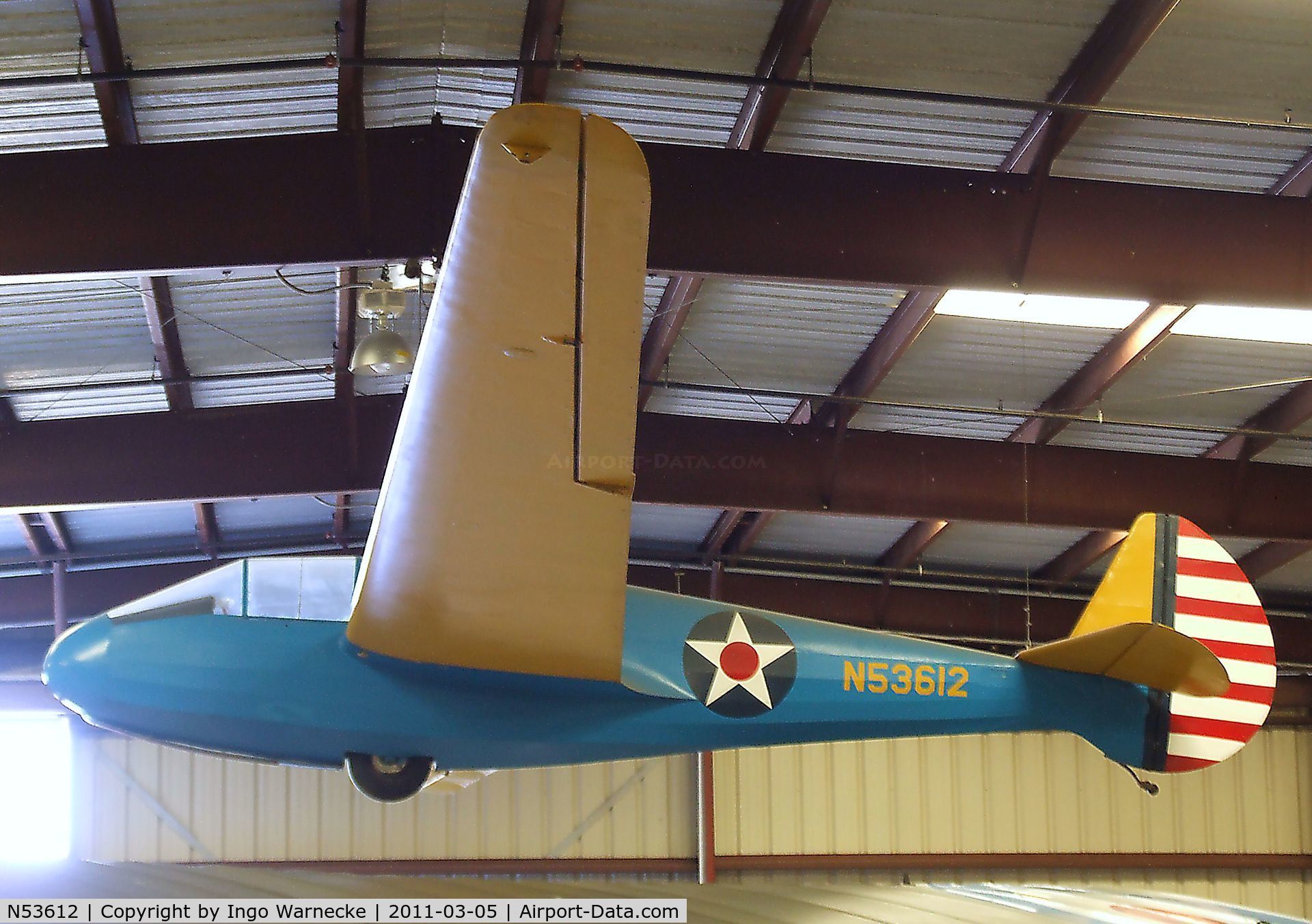 N53612, 1945 Laister-kauffman LK-10A C/N 9, Laister-Kauffman LK-10A / TG-4A at the Planes of Fame Air Museum, Chino CA
