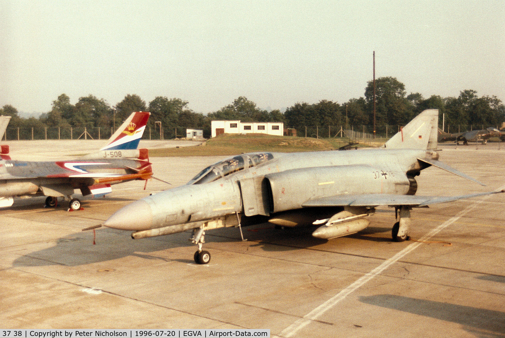 37 38, 1972 McDonnell Douglas F-4F Phantom II C/N 4441, F-4F Phantom of JG-71 of the German Air Force based at Wittmund on the flight-line at the 1996 Royal Intnl Air Tattoo at RAF Fairford.