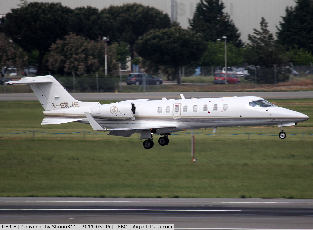 I-ERJE, 2002 Learjet 45 C/N 45-226, Landing rwy 14R