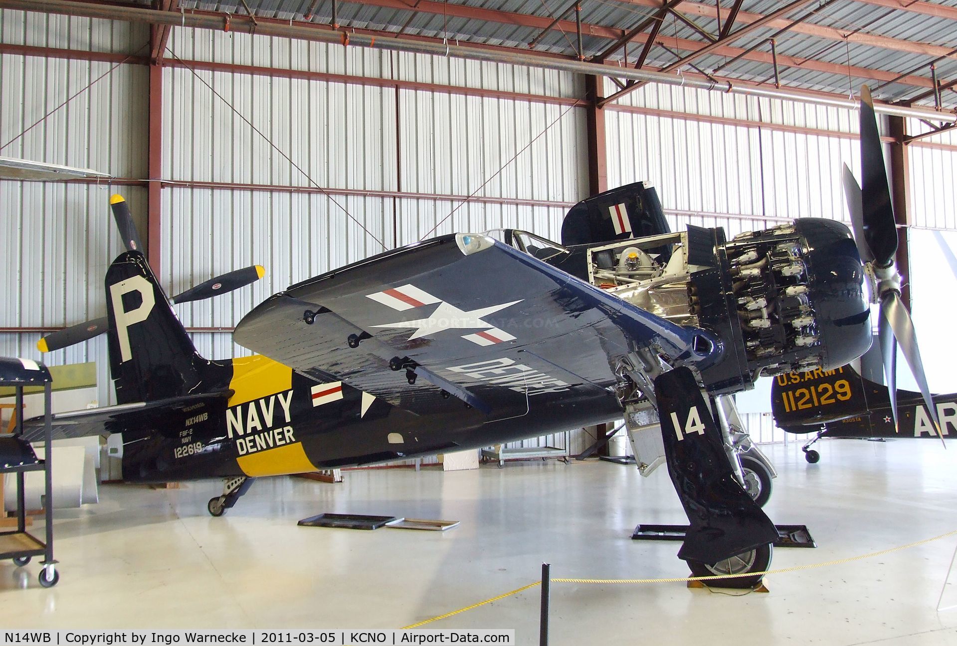 N14WB, Grumman F8F-2 (G58) Bearcat C/N D.1148, Grumman F8F-2 Bearcat at the Planes of Fame Air Museum, Chino CA