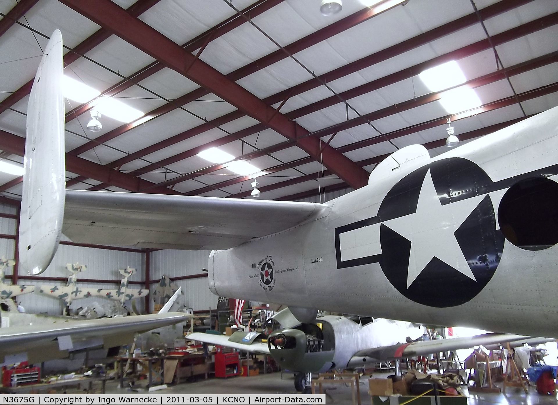 N3675G, 1944 North American B-25J Mitchell Mitchell C/N 108-33698, North American B-25J Mitchell at the Planes of Fame Air Museum, Chino CA