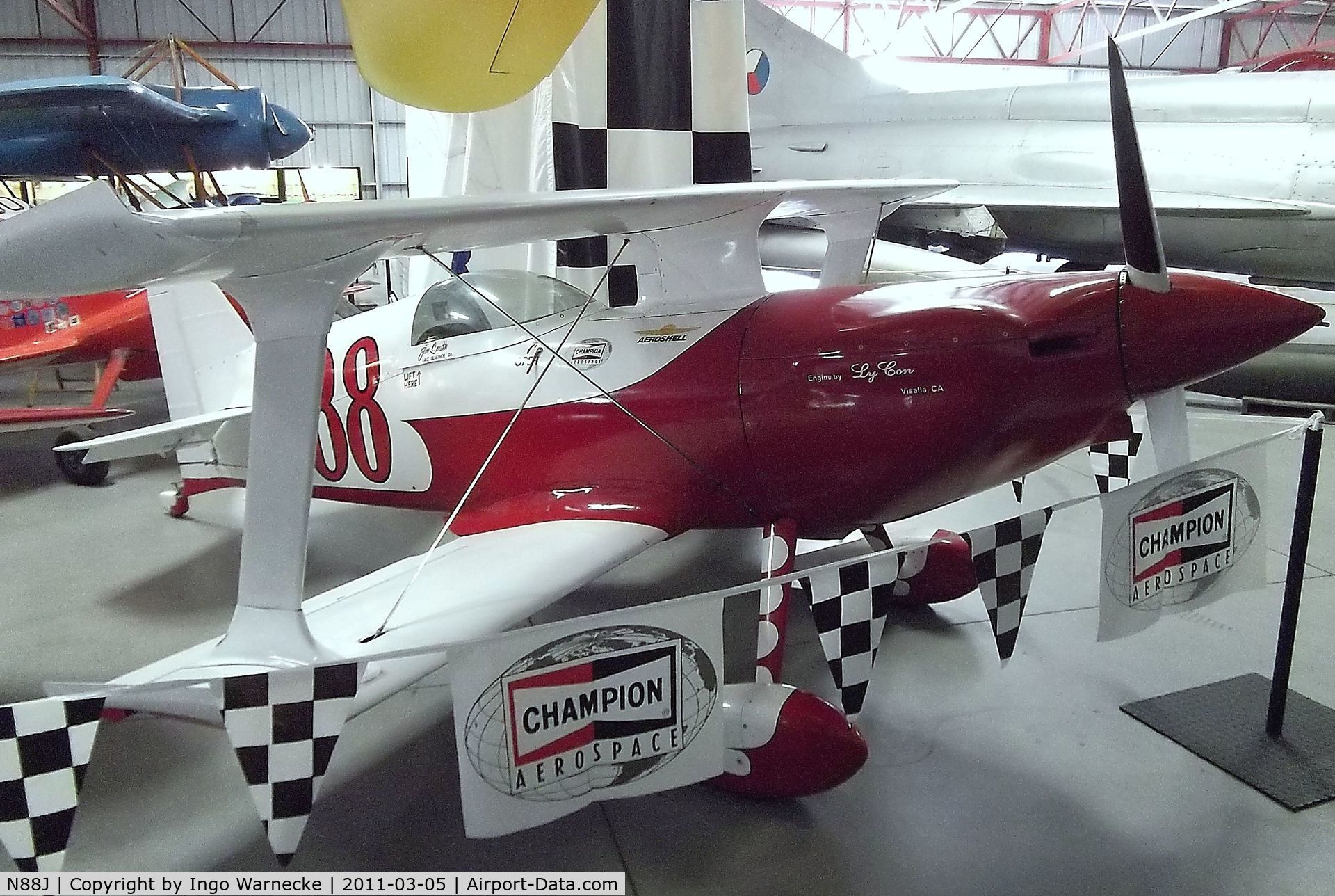 N88J, 1973 Dudley GLASS SLIPPER C/N 1A, Dudley Glass Slipper at the Planes of Fame Air Museum, Chino CA