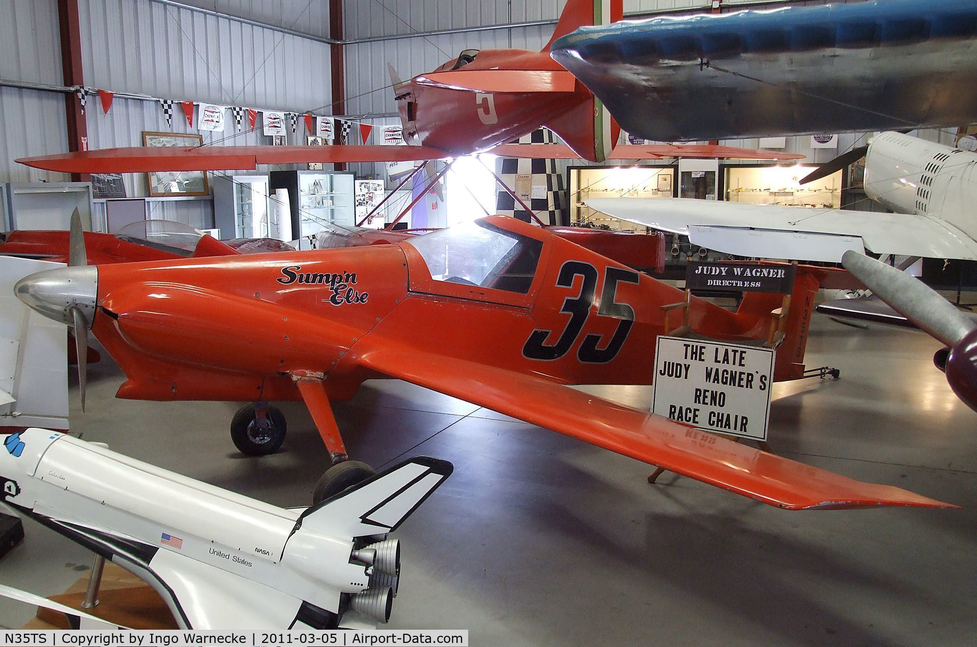 N35TS, 1971 Hansen WH-1 C/N 1, Hansen WH-1 at the Planes of Fame Air Museum, Chino CA