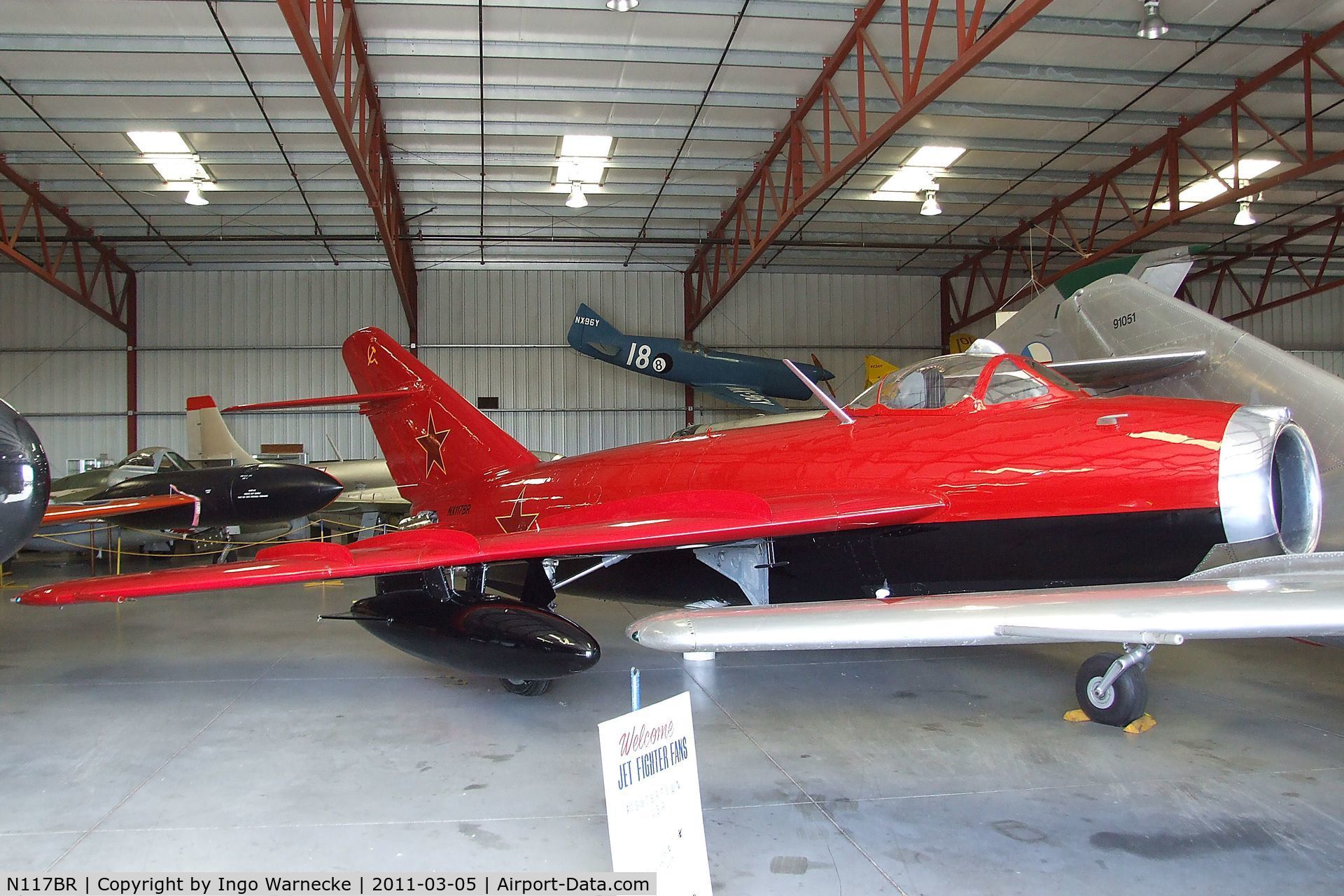 N117BR, 1959 PZL-Mielec Lim-5 (MiG-17F) C/N 1C1529, WSK / PZL-Mielec LIM-5 (MiG-17) FRESCO at the Planes of Fame Air Museum, Chino CA