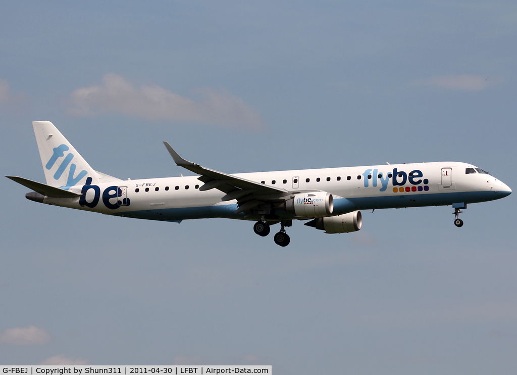 G-FBEJ, 2007 Embraer 195LR (ERJ-190-200LR) C/N 19000155, Landing rwy 20