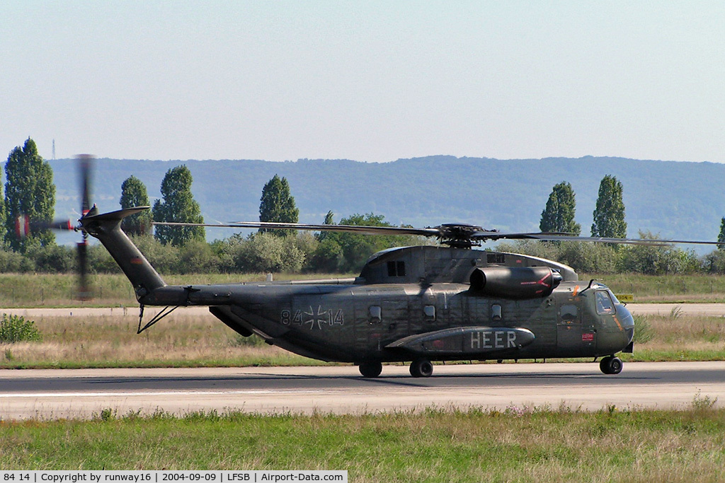 84 14, Sikorsky (VFW-Fokker) CH-53G C/N V65-012, German Army visiting Basel-Airport